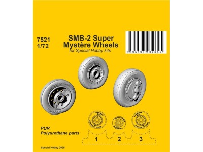 SMB-2 Super Mystère Wheels for Special Hobby kits 