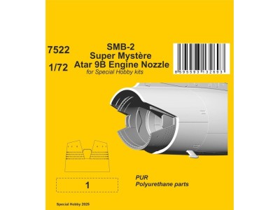SMB-2 Super Mystère Atar 9B Engine Nozzle for Special Hobby kit 