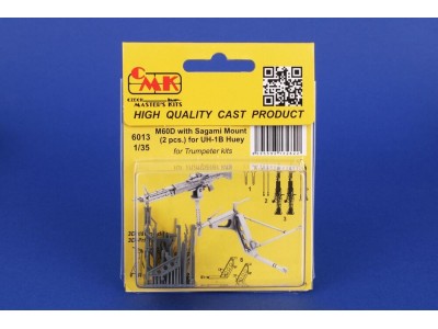 M60D with Sagami Mount (2 pcs.) for UH-1B Huey for Trumpeter 