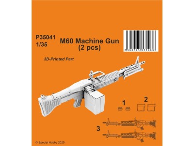 M60 Machine Gun 1/35 (2 pcs) 