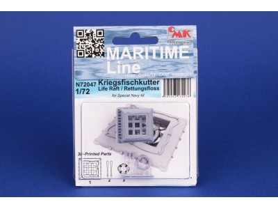 Kriegsfischkutter Life Raft / Rettungsfloss 