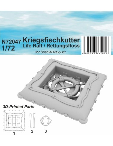 Kriegsfischkutter Life Raft / Rettungsfloss 