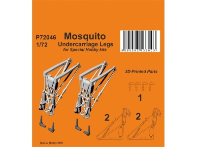 Mosquito Undercarriage Legs for Special Hobby 