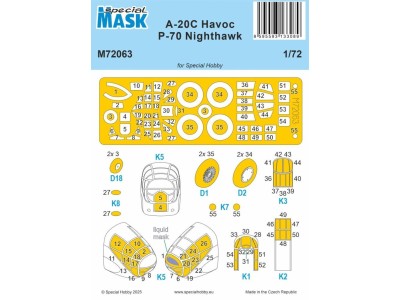 A-20C Havoc / P-70 Nighthawk MASK 