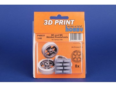 M5 and M8 Welded Roadwheels for Tamiya 