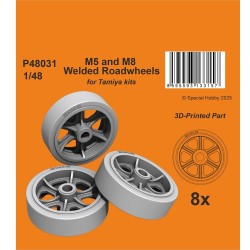 M5 and M8 Welded Roadwheels for Tamiya 