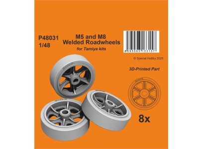 M5 and M8 Welded Roadwheels for Tamiya 