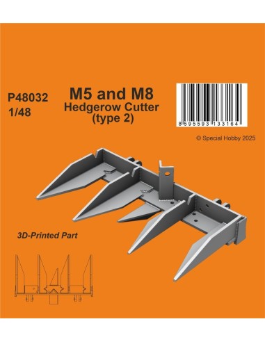 M5 and M8 Hedgerow Cutter (type 2) for Tamiya 