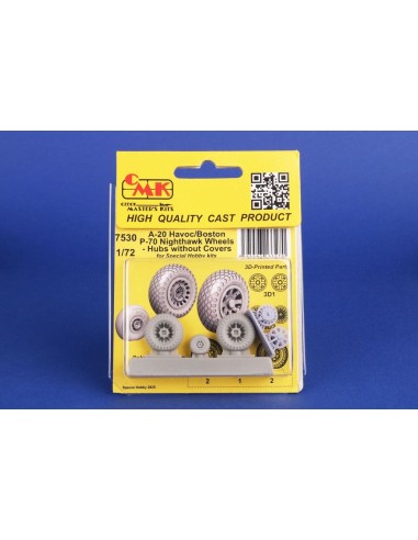 A-20 Havoc/Boston/ P-70 Nighthawk Wheels/ Hubs without Covers for Special Hobby 