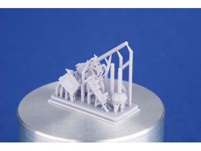M5A1 Turret Machine Gun Mount and Gun Barrels 