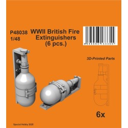 WWII British Fire Extinguishers (6 pcs.) 