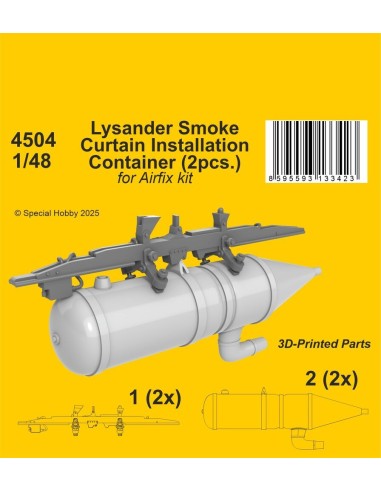 Lysander Smoke Curtain Installation Container for Airfix 