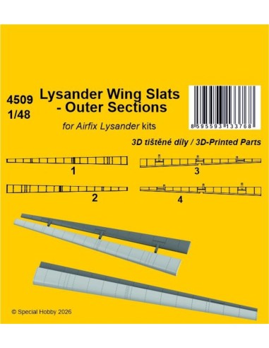 Lysander Wing Slats - Outer Sections for Airfix 