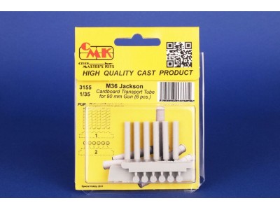 M36 Jackson Cardboard Transport Tube for 90 mm Gun (6 pcs.) 