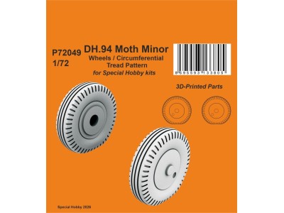 DH.94 Moth Minor Wheels / Circumferential Tread Pattern for Special Hobby 