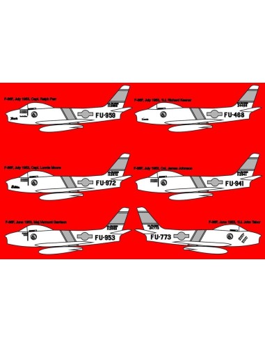 F-86F SABRE 335th FIS decal 