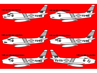 F-86F SABRE 335th FIS decal 