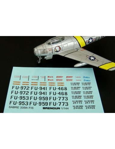 F-86F SABRE 335th FIS decal 