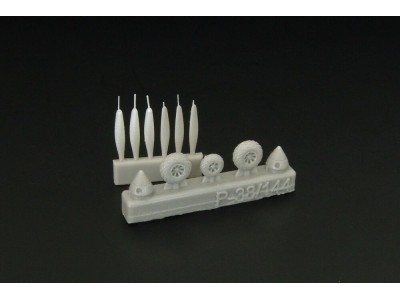 P-38 Wheels -proppelers (Fujimi kit) 