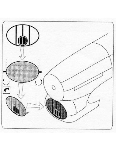 Air intake mesh for Typhoon (Academy) 