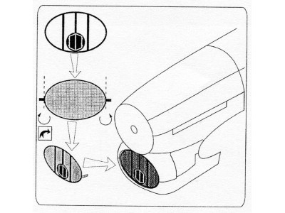 Air intake mesh for Typhoon (Academy) 