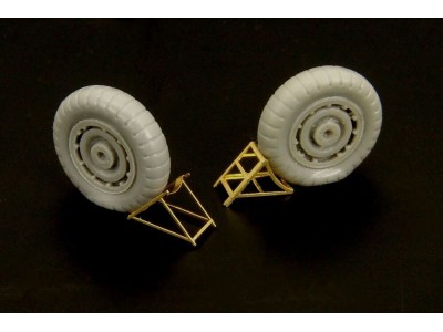Luftwaffe wheel chocks (two types) 