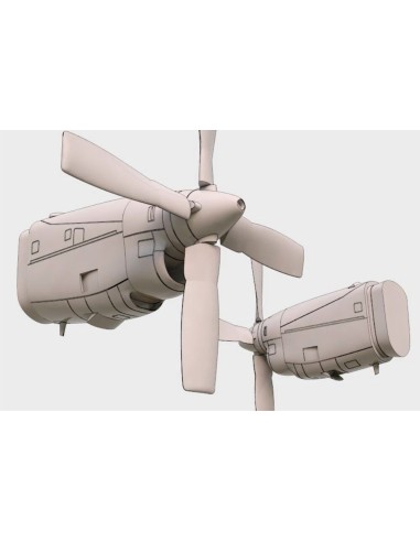 C-130 E-H engine set (Italeri kit) 