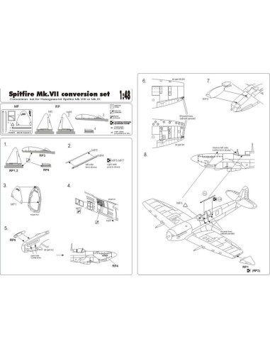 Spitfire Mk VII conversion set 