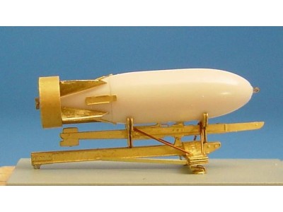 British 500lb bomb with bomb rack 
