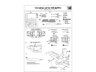 Correction set for ICM Spitfire 