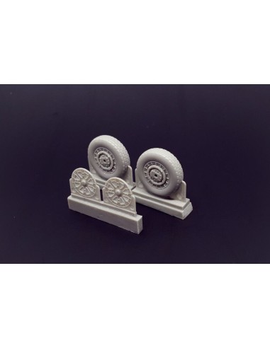 F4U Corsair Block Thread Wheels set 