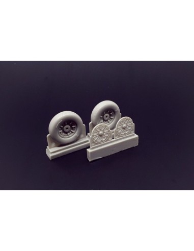 F4U Corsair Ribbed Thread Wheels set 