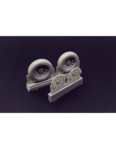 F4U Corsair Ribbed-Diamond Thread Wheels set 