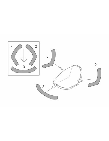 Me P1103 rocket fighter canopy mask (Brengun kit) 