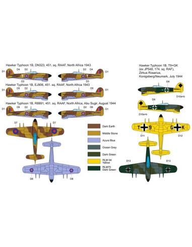 Typhoon Mk Ib Car Doors-Desert and Luftwaffe trials 