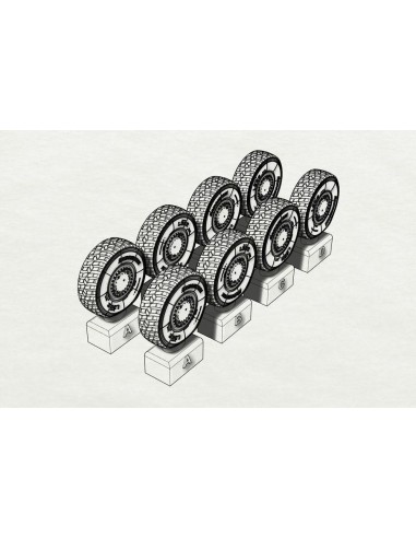 JGSDF Type 16 Wheels (Tamiya kit) 