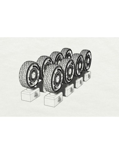 JGSDF Type 16 Wheels (Tamiya kit) 