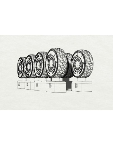 JGSDF Type 16 Wheels (Tamiya kit) 