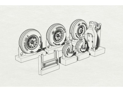 AV8B Wheels  (Hasegawa kit) 