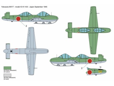Yokosuka Ohka MXY7-K1 KAI (two seats) 