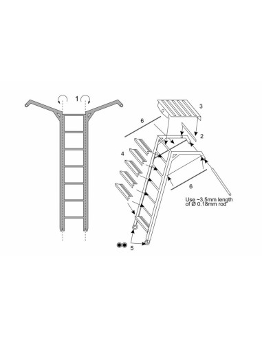 A4 Skyhawk ladder (Platz-Eduard kit) 