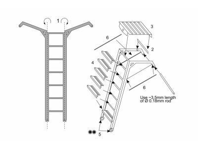 A4 Skyhawk ladder (Platz-Eduard kit) 