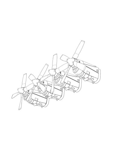 C-130 E-H engine set (Italeri kit) 