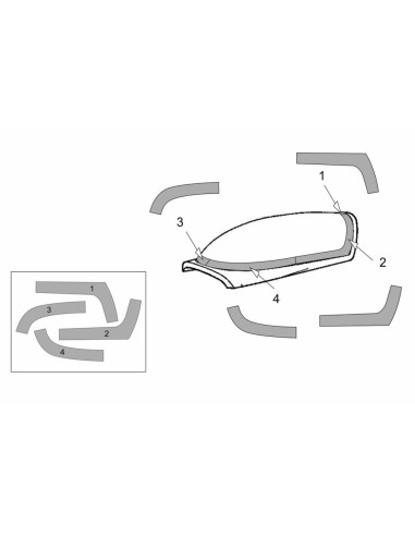 Extra EA-300L-330LC Canopy masks (Brengun kit) 