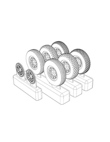 P-47N Wheels (3 type of pattern) 