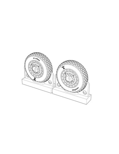 F4U Corsair Diamond Thread Wheels set 
