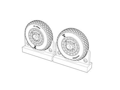 F4U Corsair Diamond Thread Wheels set 