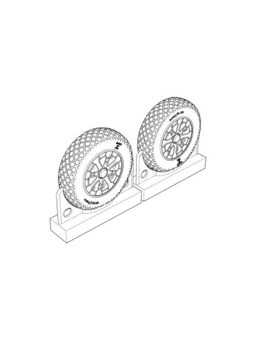 F4U Corsair Diamond Thread Wheels set 