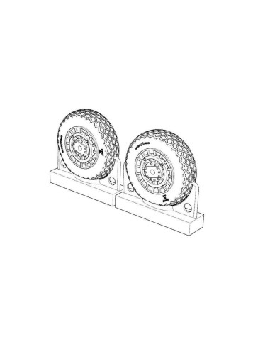 F4U Corsair Cross Thread Wheels set 