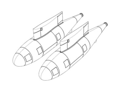 Refueling pod KC-130J (2pcs) 